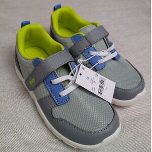 See Kai Run Basics Tenny Sneakers Kids Size 12 Gray NWT Mesh Hook-and-Loop Sport